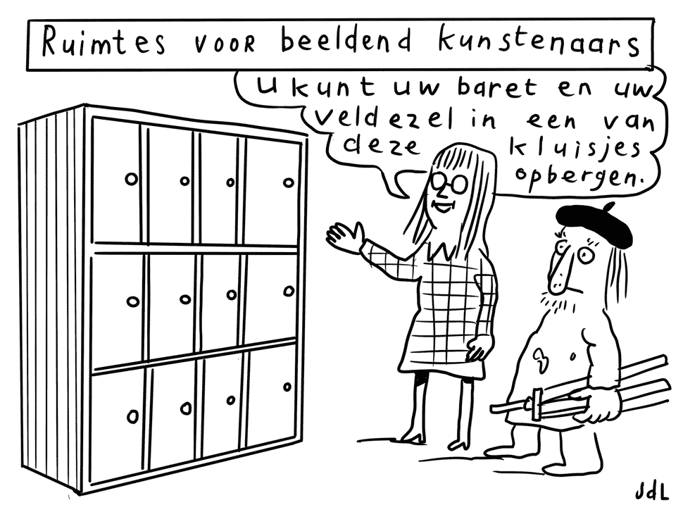 Kunstruimtes Cartoon Jeroen De Leijer Draw up!