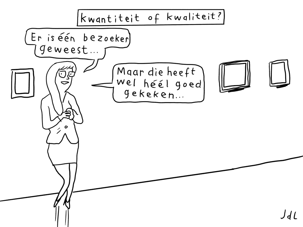 Kwantiteit Cartoon Jeroen De Leijer Draw up!