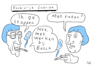 Stoppen Cartoon Jeroen De Leijer Draw up!