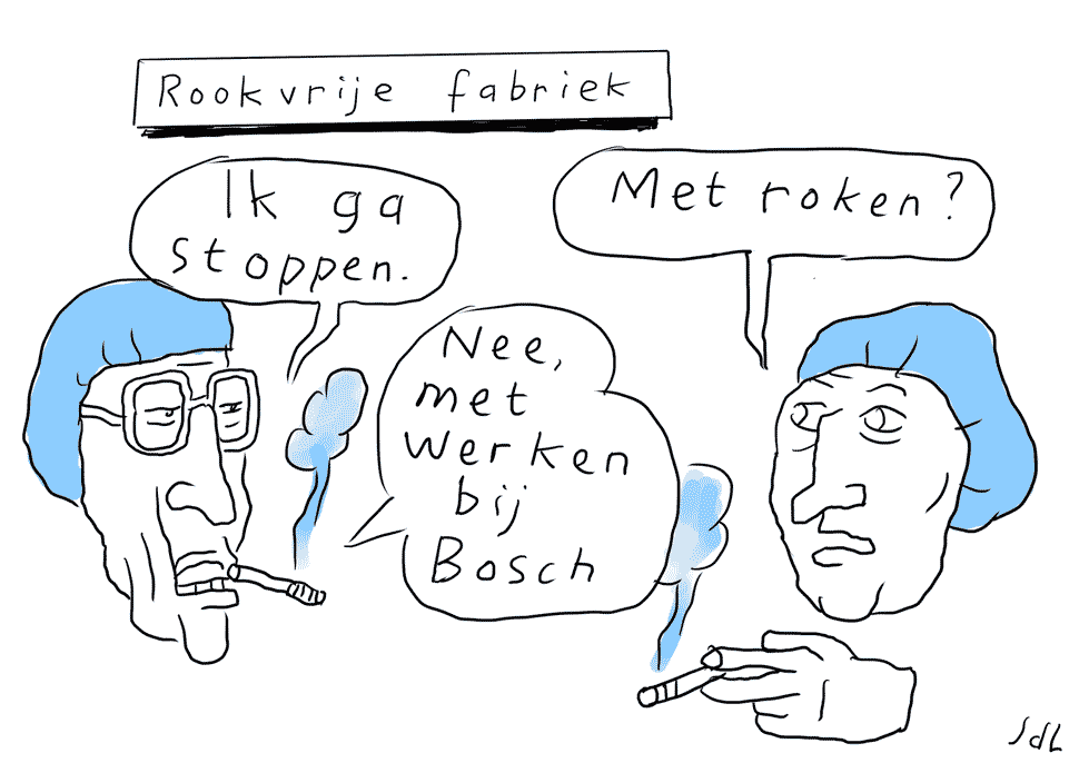 Stoppen Cartoon Jeroen De Leijer Draw up!