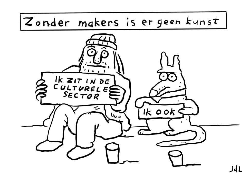 Artiest Cartoon Jeroen de Leijer Draw up!