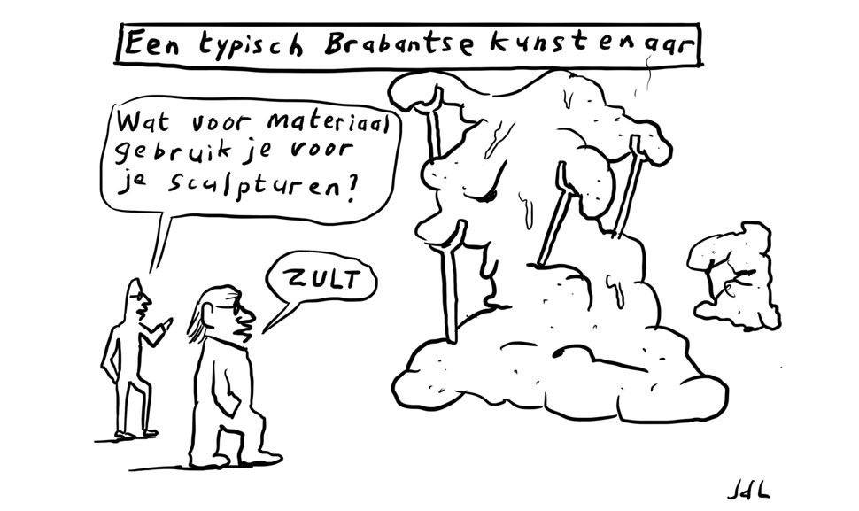 Brabantse Kunstenaar Cartoon Jeroen de Leijer Draw up!
