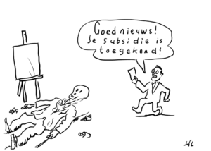 Subsidie Cartoon Jeroen De Leijer Draw up!