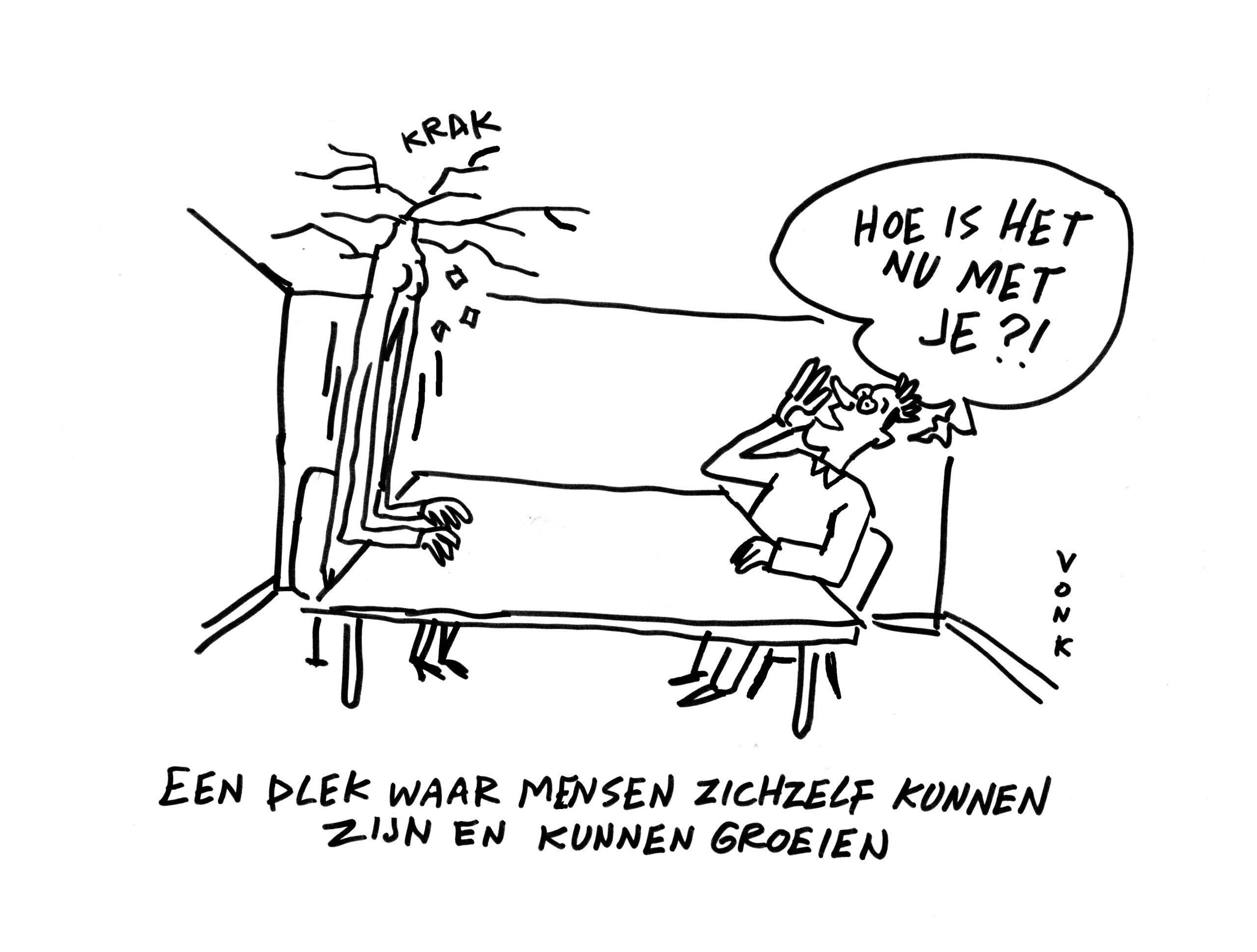 Zelfregie Cartoon Berend Vonk Draw up!