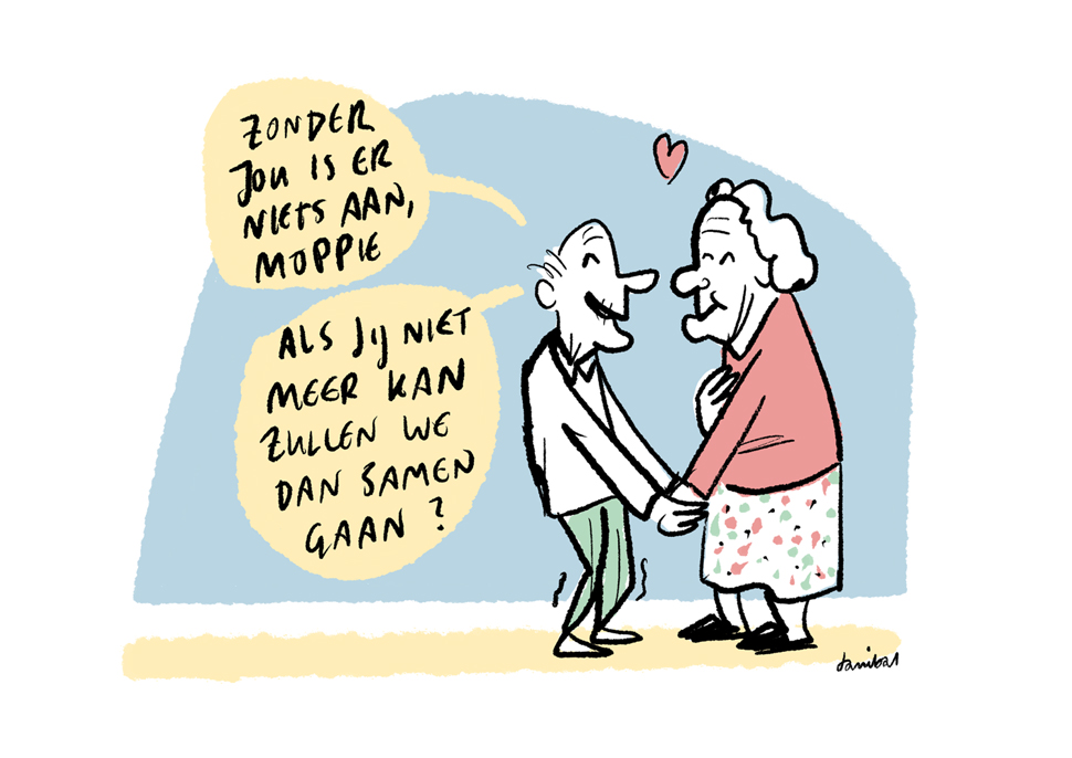 Column cartoon: euthanasiecongres Daniel Hentschel Draw up!