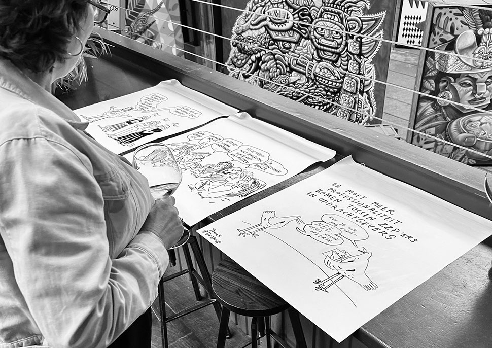 Kunstenbond met tekenaars Anne Staal & Jeroen Steehouwer. Draw up!